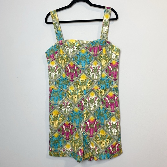 Loft Palm Tree Print Romper - Picture 4 of 10
